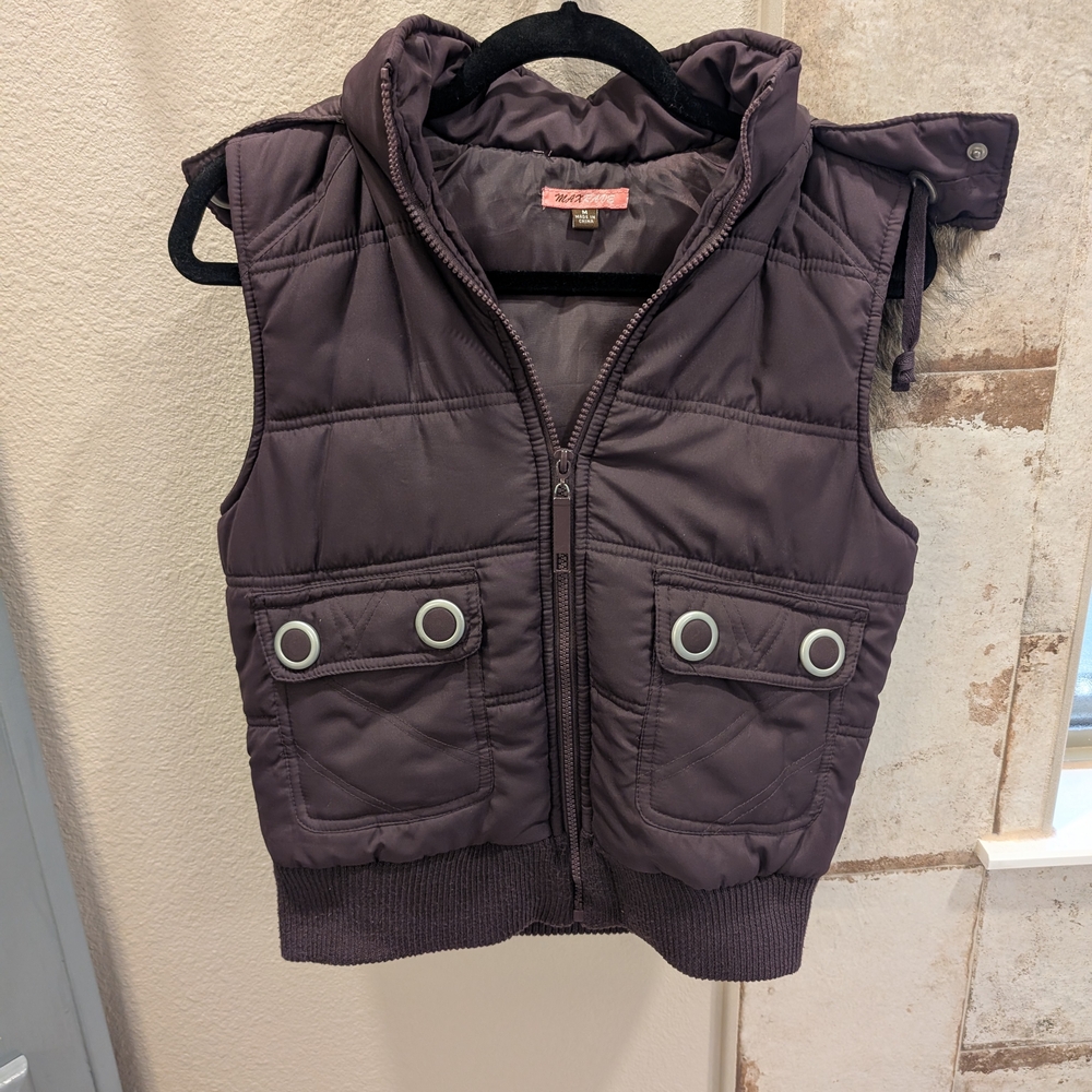 Stylish Purple Puffer Vest
